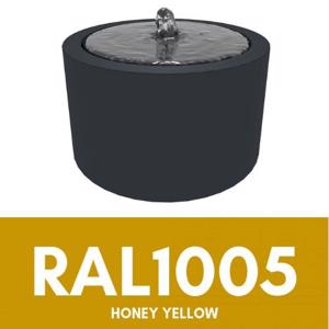 Aluminium Riple Round Water Table - RAL 1005 - Honey Yellow
